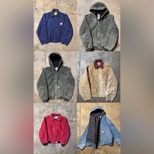 Vintage Carhartt detroit denim jackets